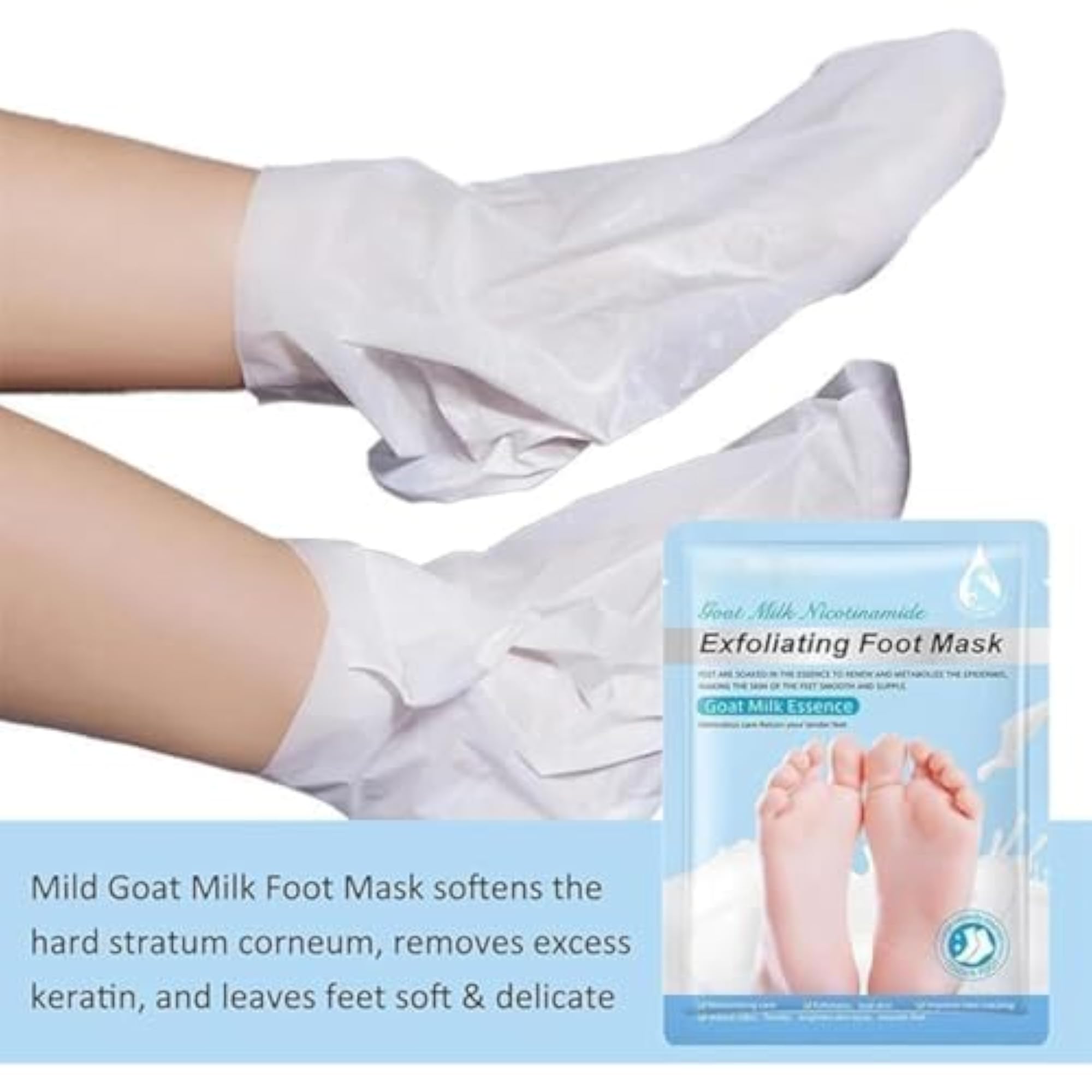Goat Milk Foot Peeling Mask for Soft Feet
